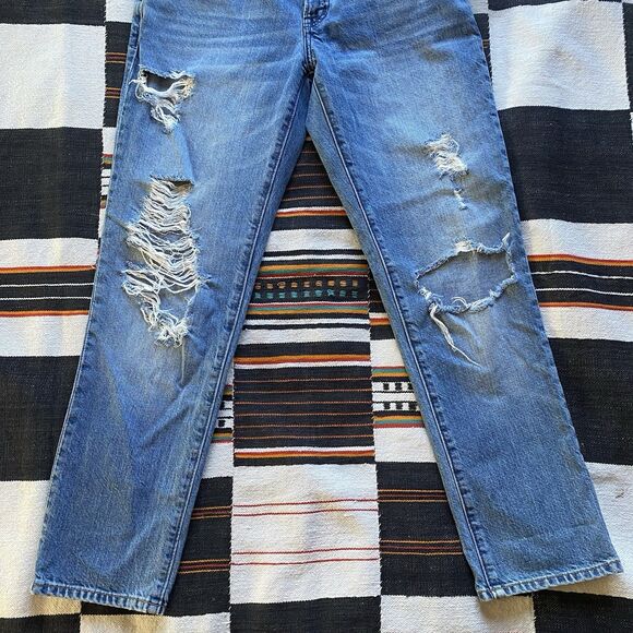 Abercrombie & Fitch Ames Low Rise Button Fly Slim Boyfriend Distressed Jeans. 26 - Picture 5 of 9